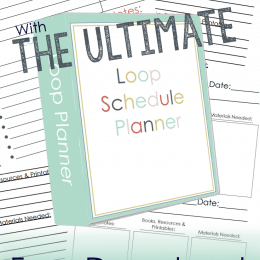 Free Homeschool Loop Schedule Planner