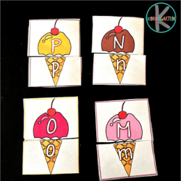 FREE Ice Cream Alphabet Puzzles