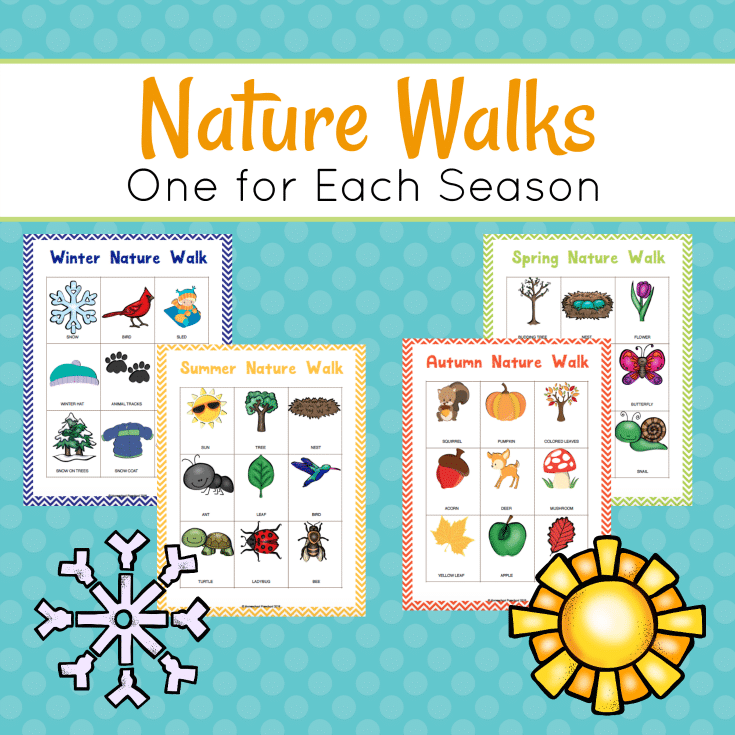 Free Preschool Nature Scavenger Hunts