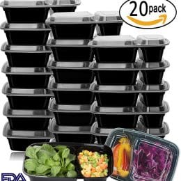 Meal Prep Containers 20 Pack Set Only $14.19! (63% Off!)
