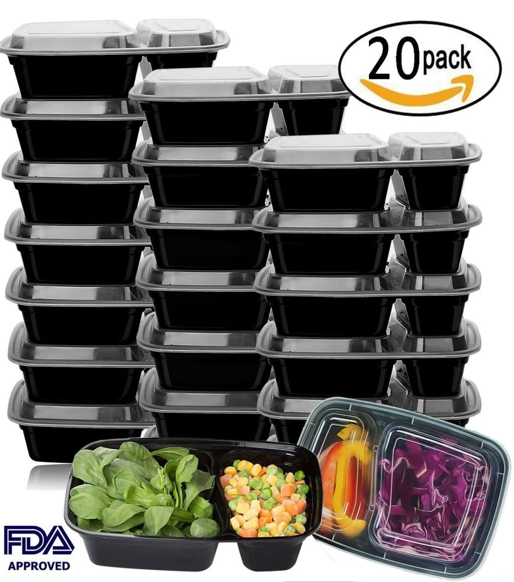 Meal Prep Containers 20 Pack Set Only $14.19! (63% Off!)