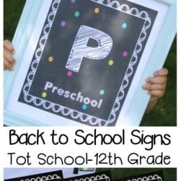 Free Back to School Signs for Pictures