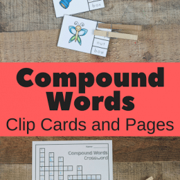 Free Compound Words Clip Cards