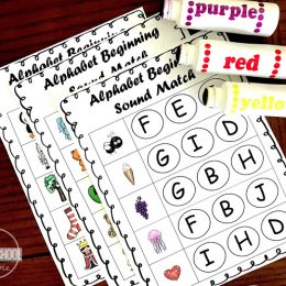 Free Phonics Beginning Sound Do-a-Dot Worksheets