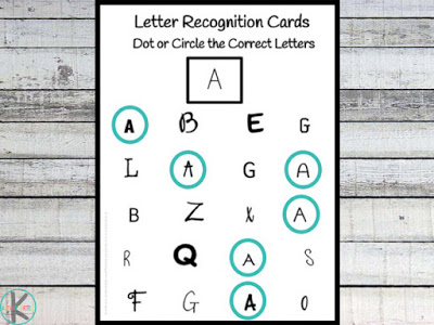 Free Letter Recognition Cards