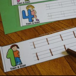 FREE Trace and Erase Numbers 1-20