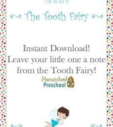 Free Tooth Fairy Note for Kids