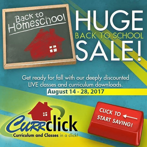 HUGE Back to Homeschool Sale at CurrClick - 30% Off Curriculum & Classes!