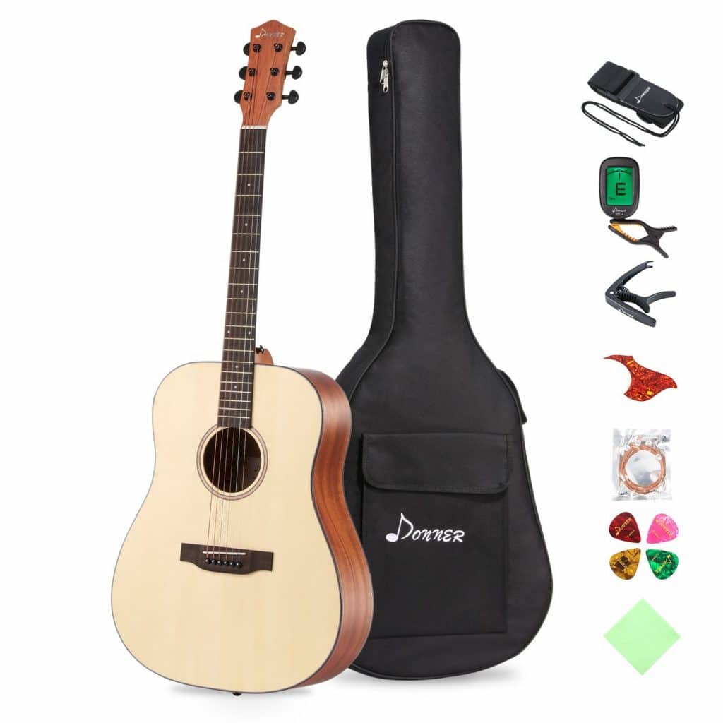 Free Beginning Acoustic Guitar Package Only $106.25! (50% Off!)