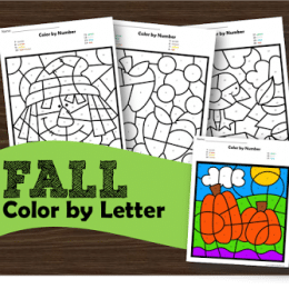 Free Fall Color By Letter Printables