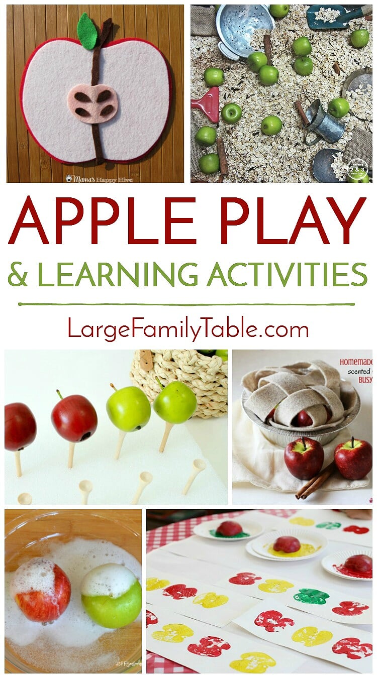 Homeschool Apple Play and Learning Activities