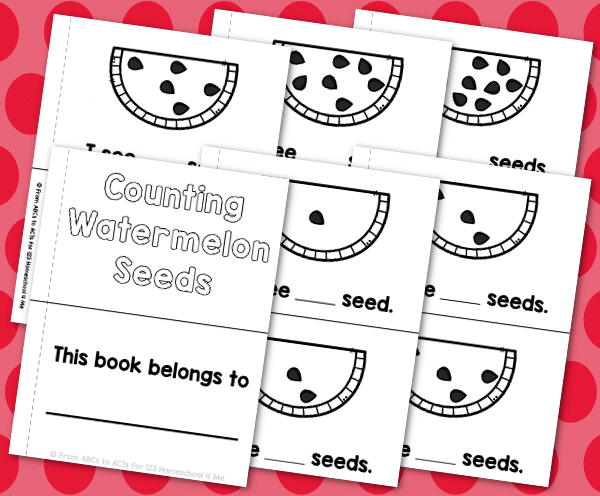 Free Watermelon Counting Book