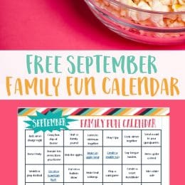 September Family fun calendar