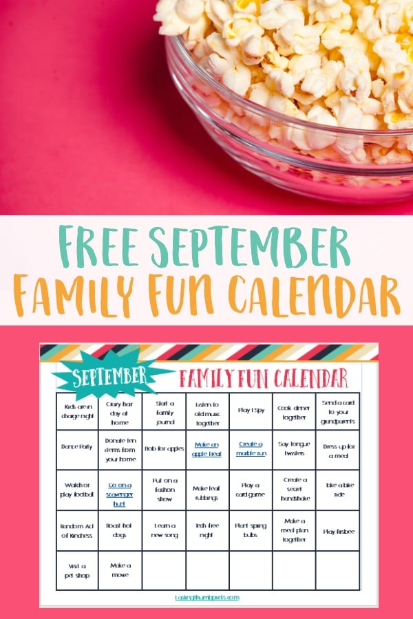 September Family fun calendar