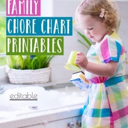 Free Family Chore Chart Printables (Editable)