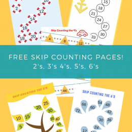 Free Skip Counting Pages