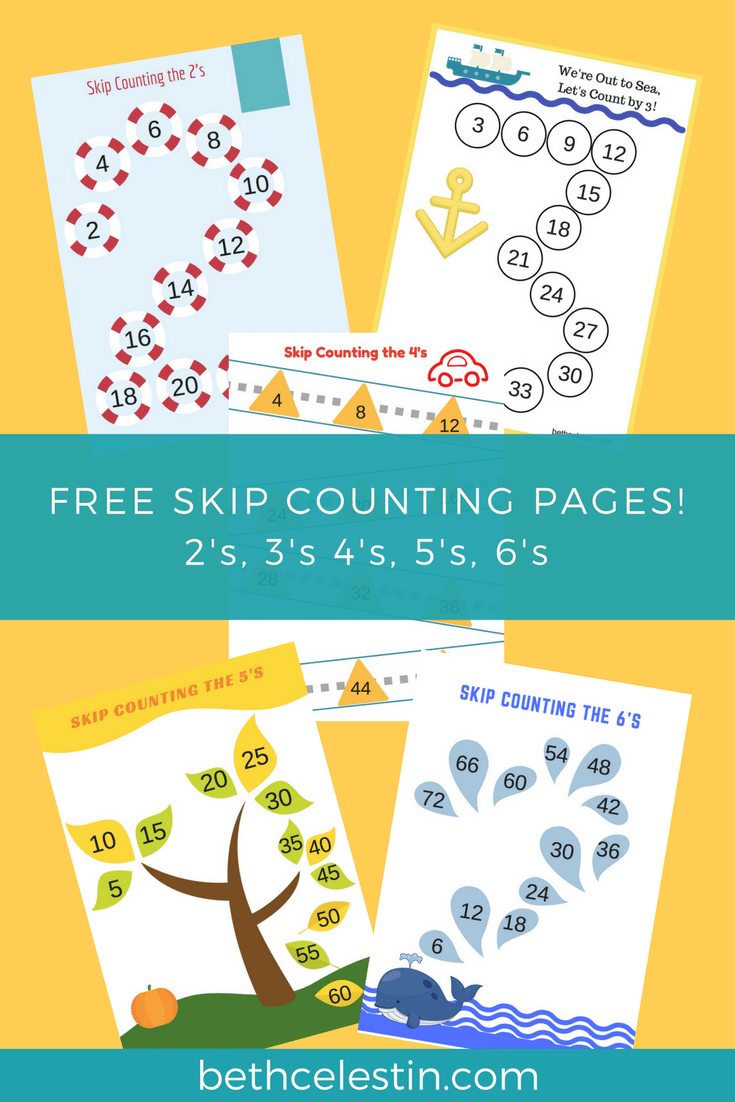 Free Skip Counting Pages