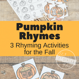 Free Pumpkin Rhyming Printables