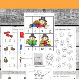 Free Scarecrow Kindergarten Worksheets