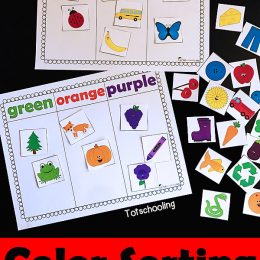 Free Color Sorting Printables