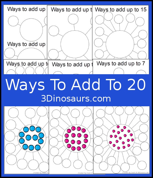 Free Hands-On Addition Worksheets