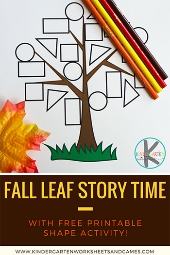 FREE Fall Leaf Color By Shape Printable