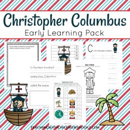 Free Christopher Columbus Early Learning Pack