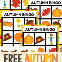 You will love this FREE Autumn Bingo Game! #fhdhomeschoolers #freehomeschooldeals #autumnresources #homeschoolgames #hsfreebies