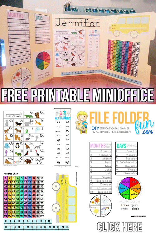 Free Mini-Office Printables (PreK-3)