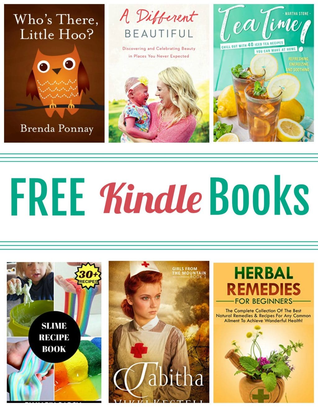 15 Kindle Freebies: A Different Beautiful, Slime Recipe Book, & More!