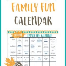 Free October Family Fun Calendar