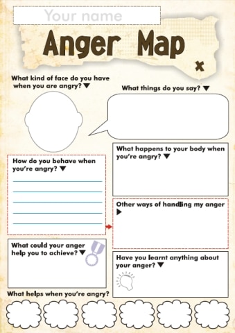 Free Anger and Feelings Worksheets