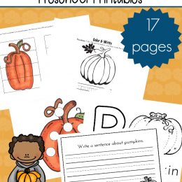 FREE Pumpkin Patch Printables for Pre-K