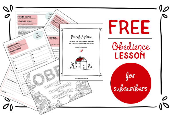 Free Obedience Lesson Printables