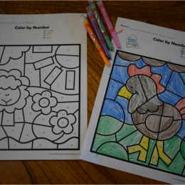 Free Farm Color by Number Worksheets
