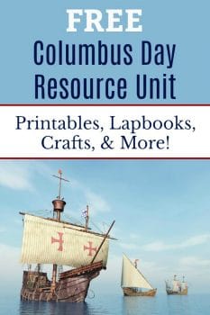 Free Columbus Day Unit Study Resources