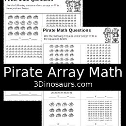 Free Pirate Multiplication Worksheets