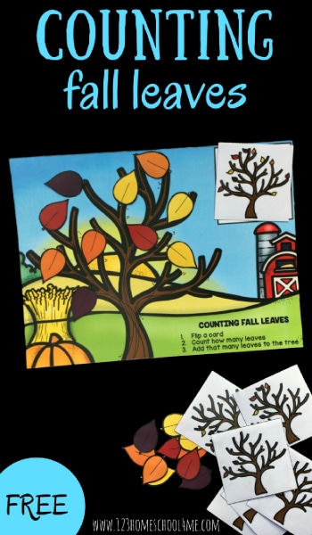 Get counting this Fall with these FREE Counting Fall Leaves Mats! #fhdhomeschoolers #freehomeschooldeals #homeschoolers #homeschoolmoms #fallresources