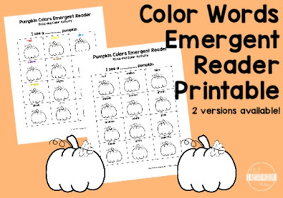 Free Color Names Pumpkin Printable