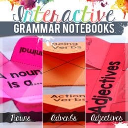 Free Interactive Grammar Notebook Printables