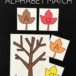 Free Fall Leaf Alphabet Match