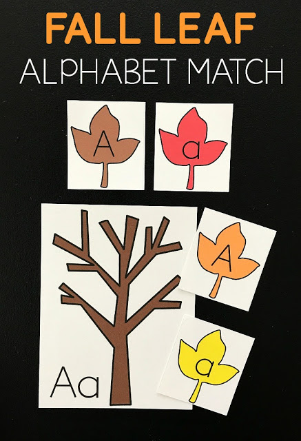 Free Fall Leaf Alphabet Match