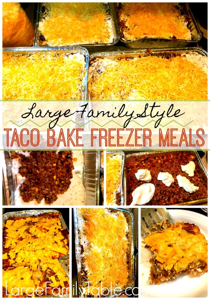 Taco Bake Freezer Meal