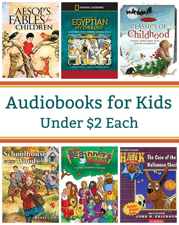 12 Audiobooks for Kids Under $2 Each: Aesop's Fables, Egyptian Mythology, Christmas Classics, & More!