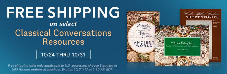 Free Shipping on Select Classical Conversations Resources