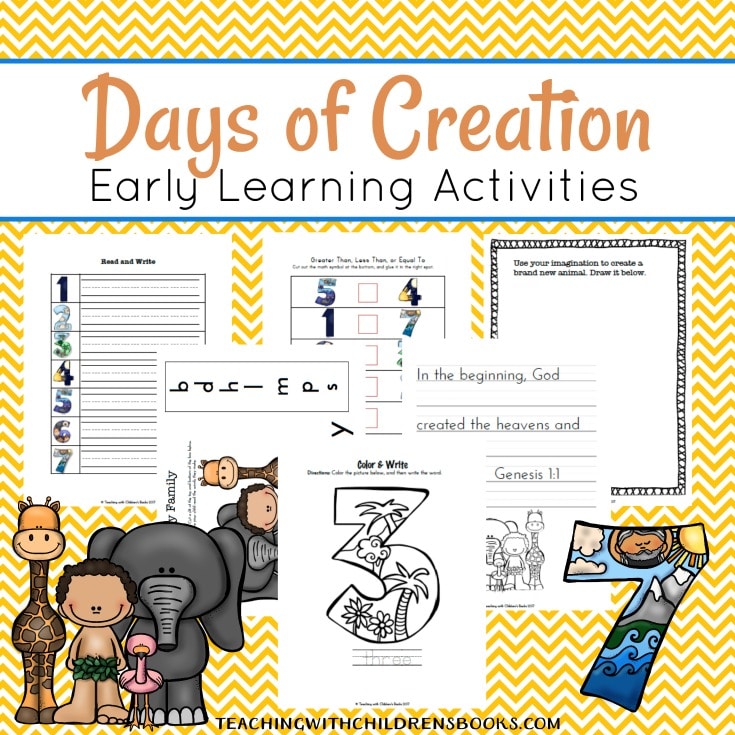 Free Days of Creation Early Learning Pack