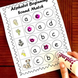 Free Alphabet Beginning Sounds Worksheets