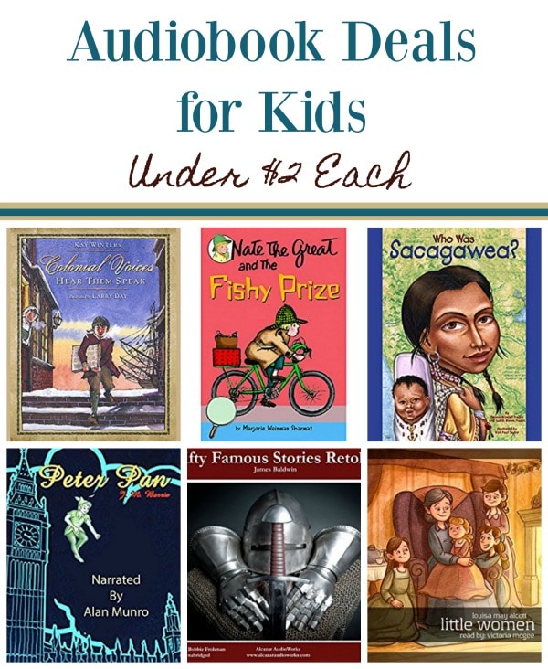 14 Audiobook Deals for Kids Under $2 Each!