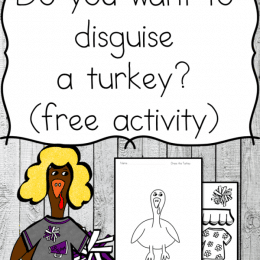 Free Disguise a Turkey Printable Activity