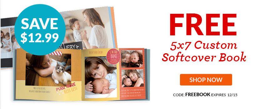 Free 5x7 Custom Softcover Photo Book - Just Pay $3.99 Shipping!